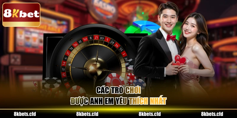 Các trò chơi được anh em yêu thích nhất