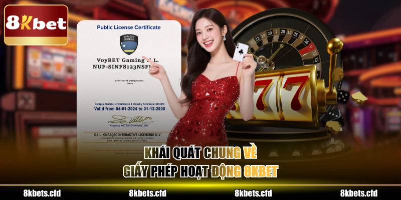 Khái quát chung về giấy phép hoạt động 8kbet